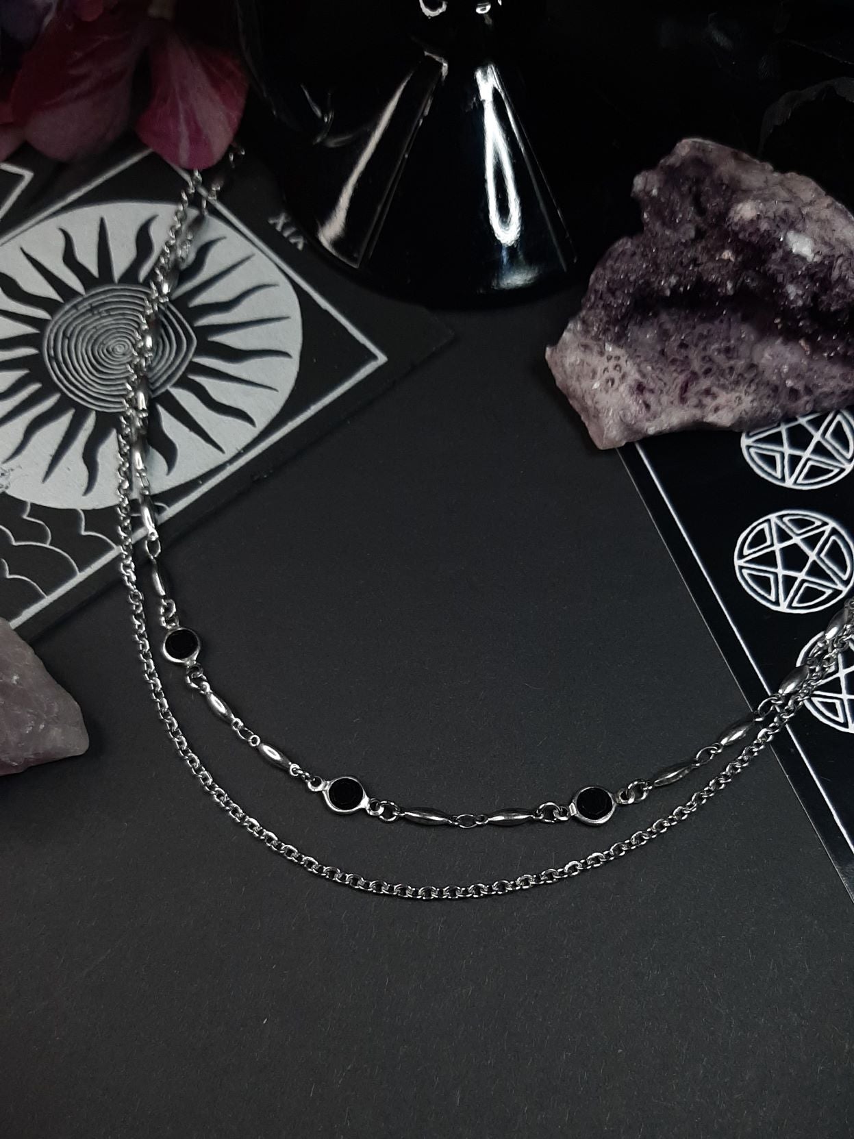 Cryptic ～ Double layer gem choker