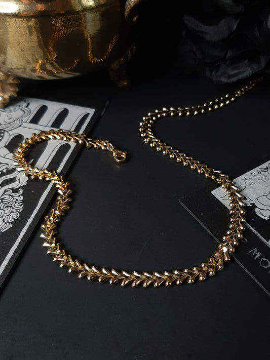 Vertebrae chain choker - Gold 𝕿𝖜𝖔 𝖑𝖊𝖋𝖙 !