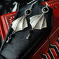 UNDEAD - Bat wing cameo earrings