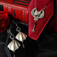 UNDEAD - Bat wing cameo earrings