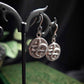 SERPENTINE Snake medallion earrings