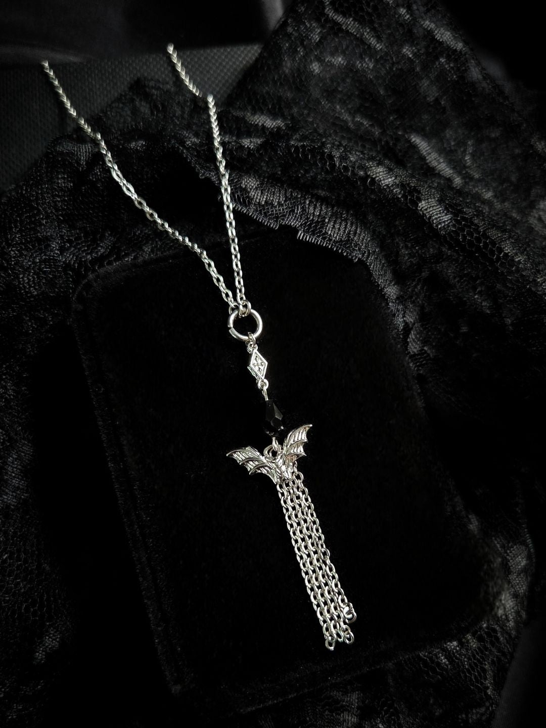 NOCTIS bat tassel necklace