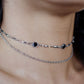 CRYPTIC double layer gem choker