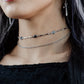CRYPTIC double layer gem choker