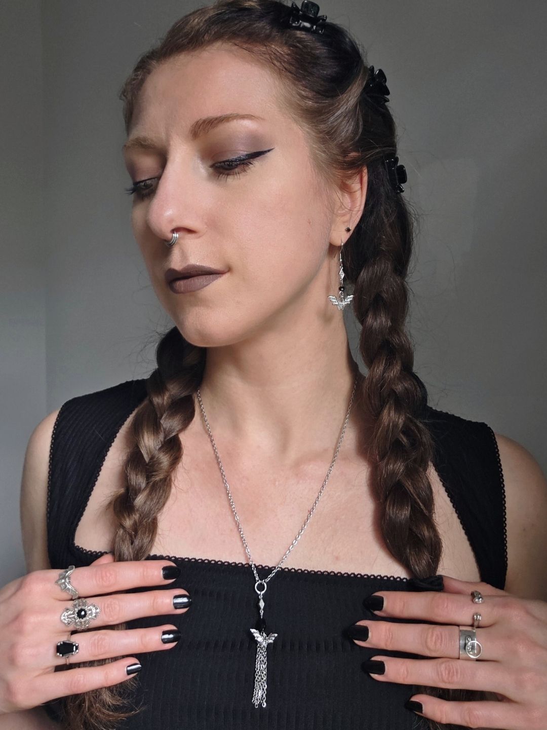 NOCTIS bat tassel necklace