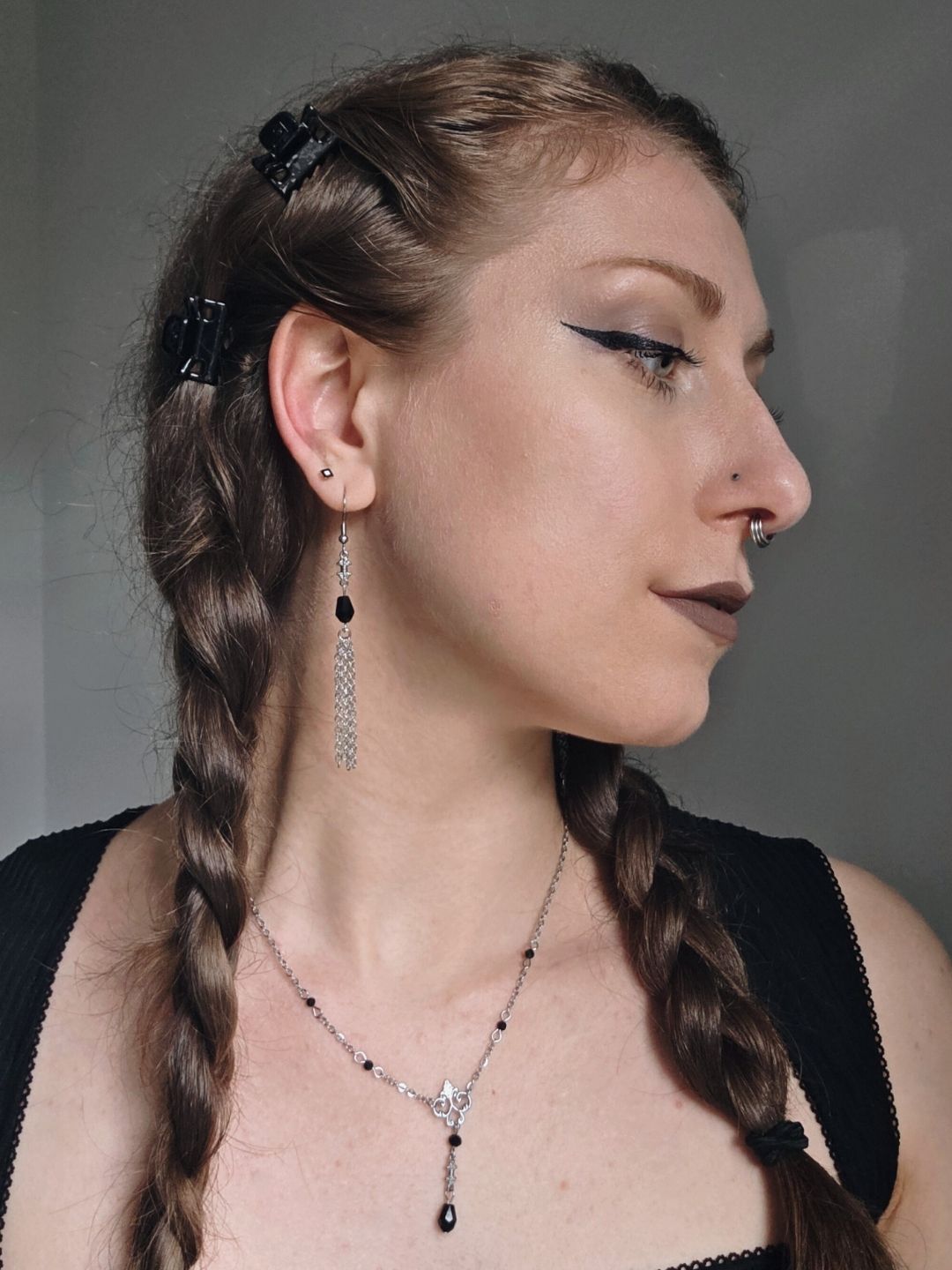 VESPERA chain tassel earrings