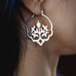 ENCHANTED floral filigree hoops