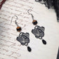 Mourning bird earrings