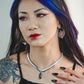 HEX snake chain onyx necklace
