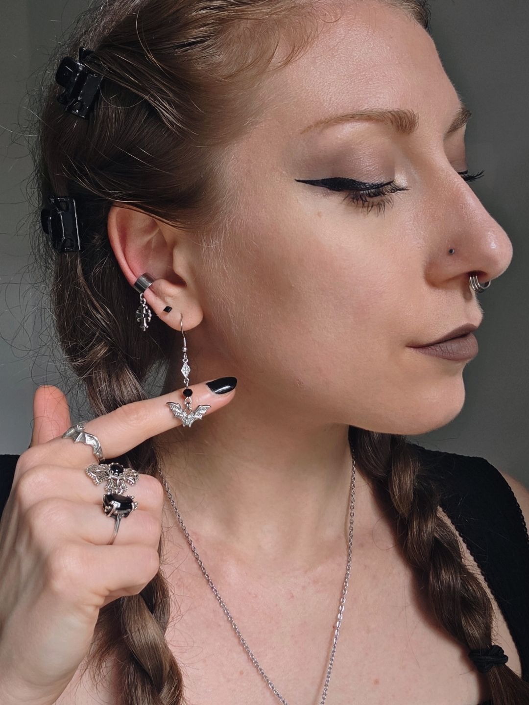 NOCTIS bat earrings