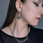 FANG spike hoop earrings