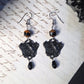Mourning bird earrings