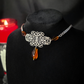 Amber filigree necklace