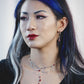 ROYAL BLOOD red drip earrings