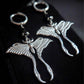NOCTURNA Moth earrings - Black