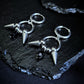 FANG spike hoop earrings