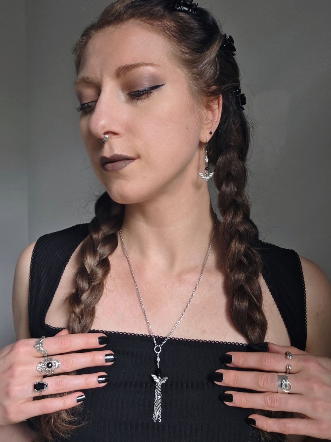 NOCTIS bat earrings