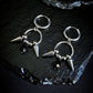 FANG spike hoop earrings