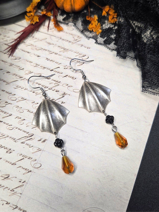 Bat wing earrings