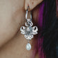LUSTER filigree pearl hoops