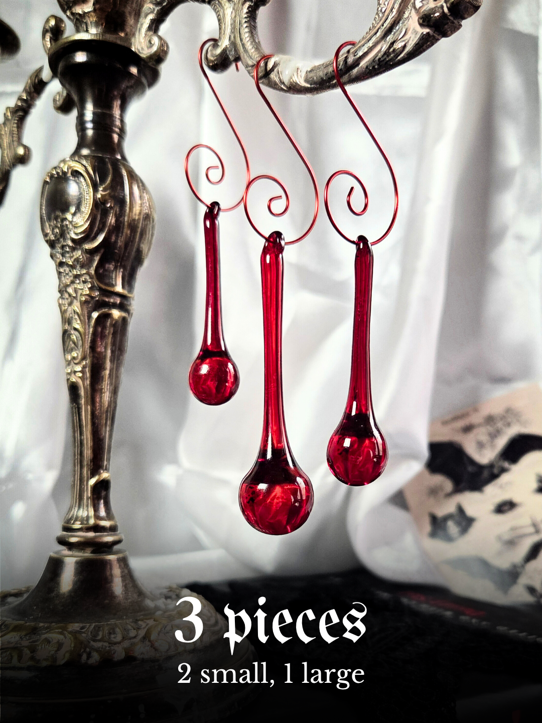 Blood drip ornaments