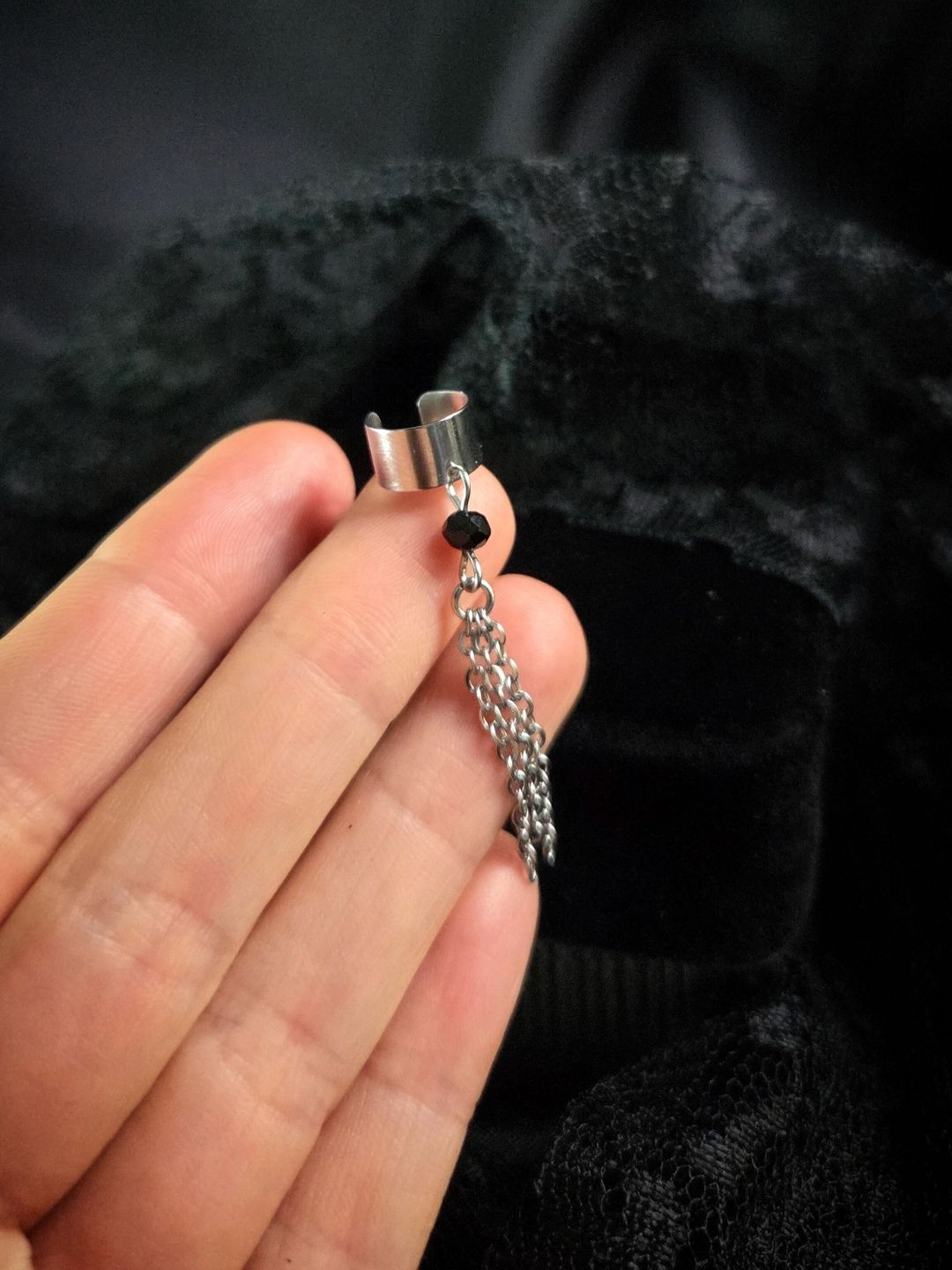 Tassel ear cuff