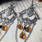 Chandelier amber earrings