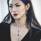 ROYAL BLOOD red drip earrings