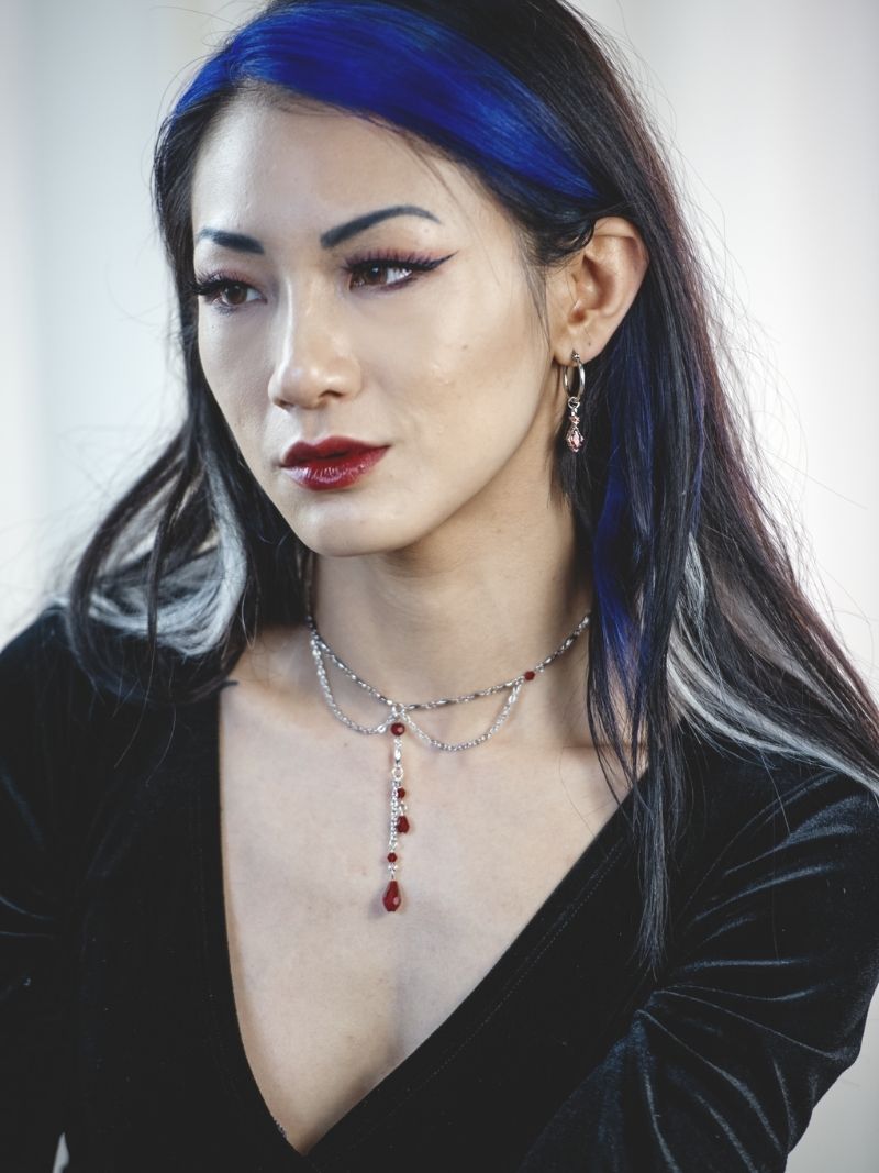ROYAL BLOOD red drip earrings