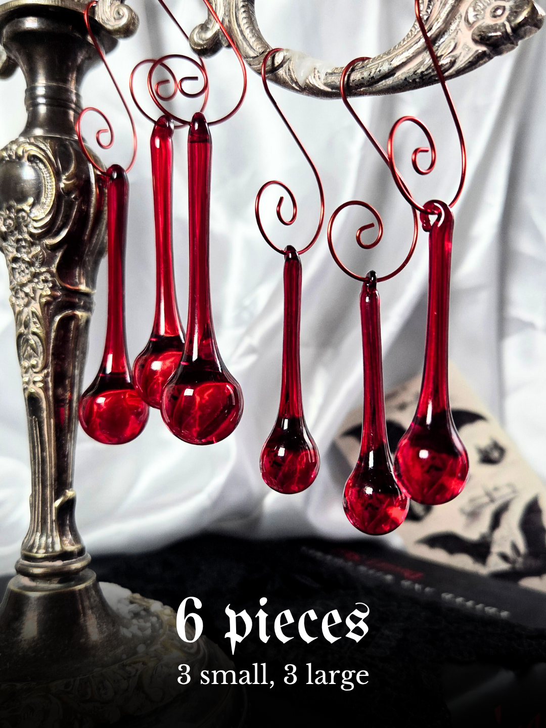 Blood drip ornaments