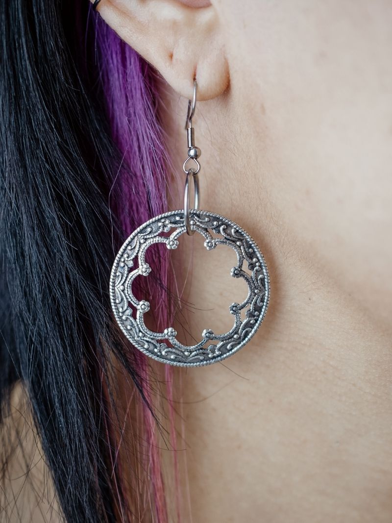 HILDEGARD medieval hoop earrings