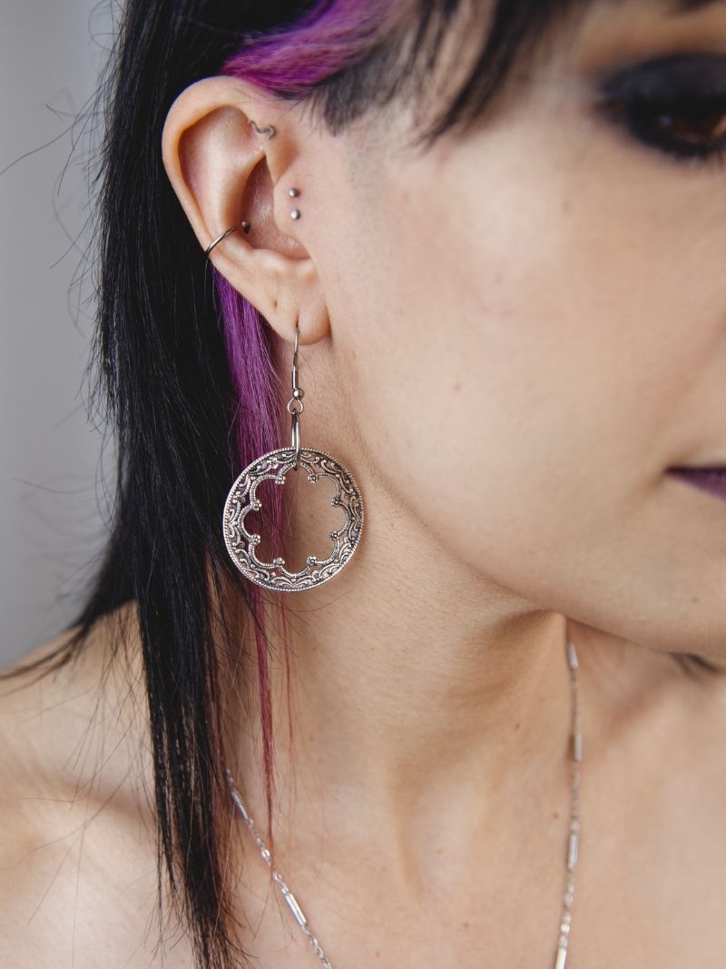 HILDEGARD medieval hoop earrings