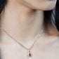 ROYAL BLOOD red drip necklace
