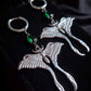 NOCTURNA Moth earrings -green