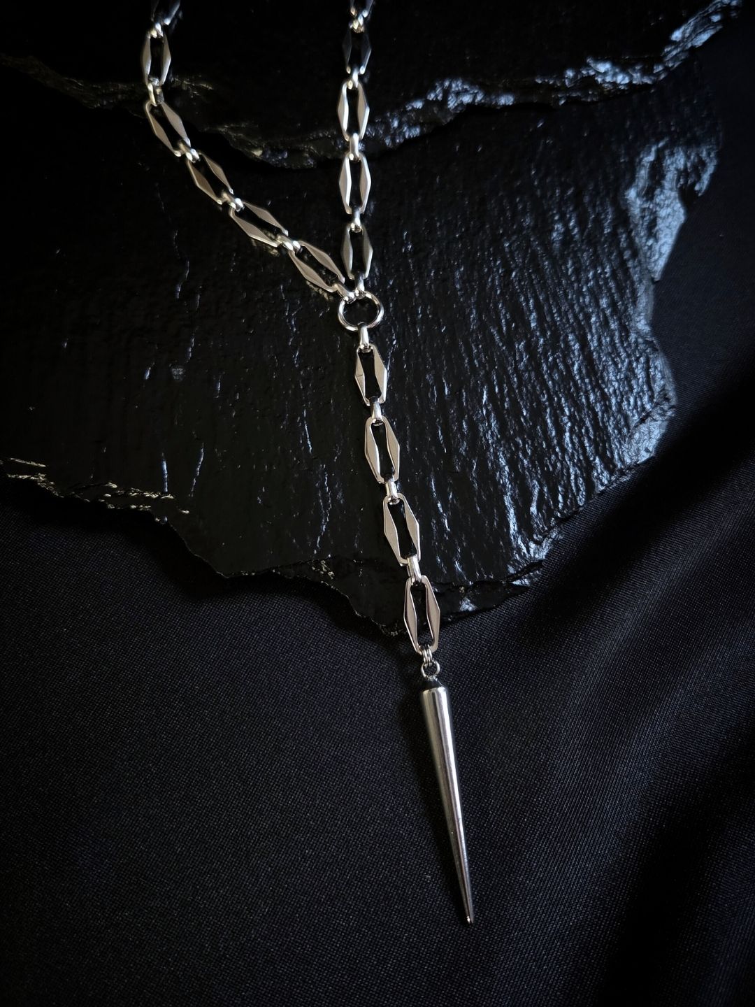 GUARD spike rosary necklace