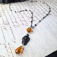 Skull orange necklace