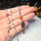 Skull orange necklace
