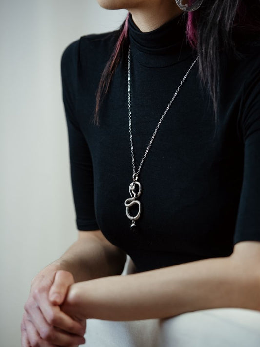SLITHER snake necklace