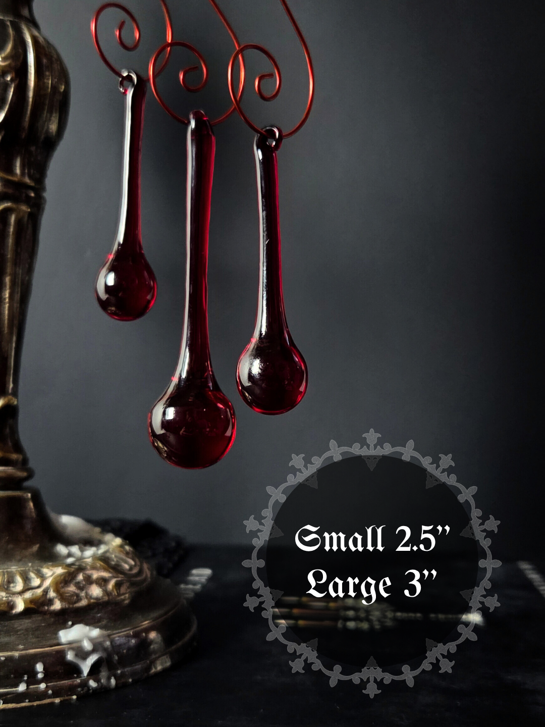 Blood drip ornaments