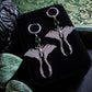 NOCTURNA Moth earrings -green