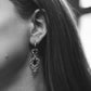 RELIC - Filigree crystal earrings 3 𝖑𝖊𝖋𝖙 !