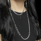 FRENZY - Asymetrical chain long necklace