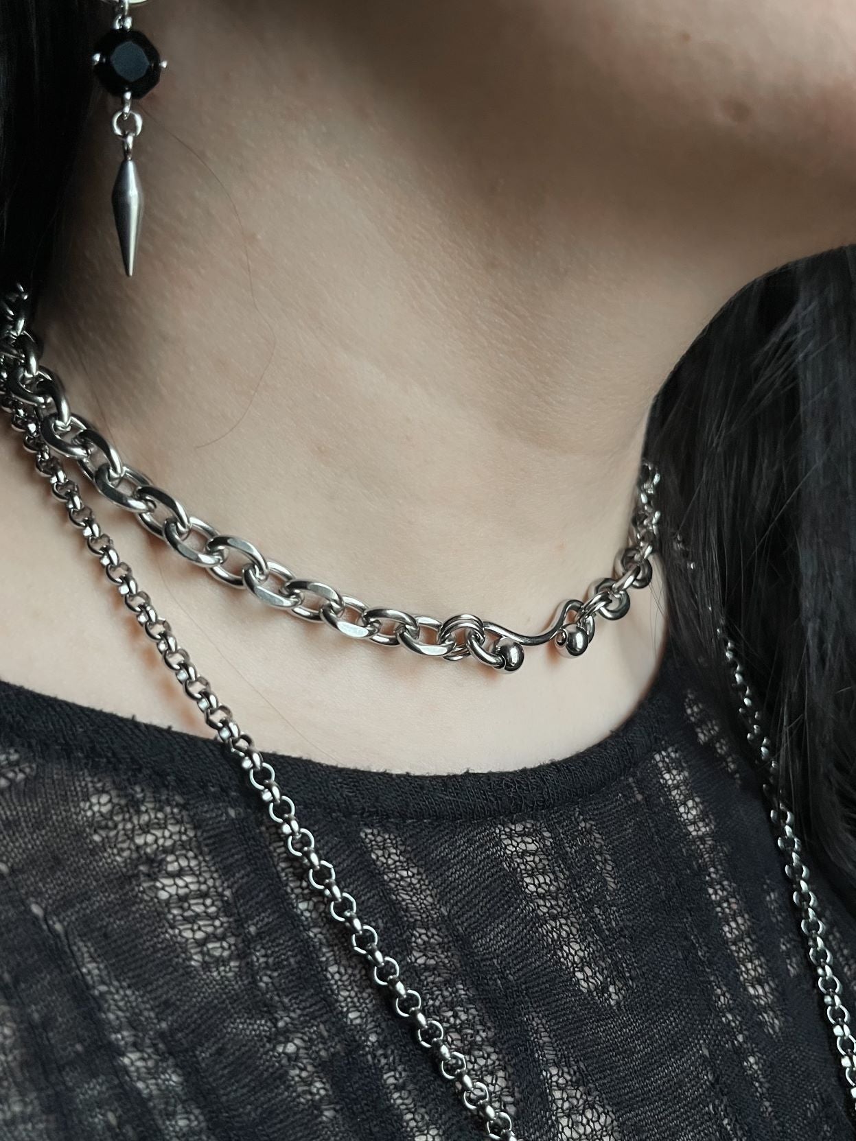 PIERCED - Chunky chain necklace