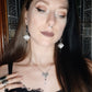 UNDEAD - Bat wing cameo earrings
