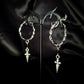 OMEN - Dagger hoop earrings