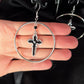 SACRED - Cross hoop earrings