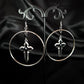 SACRED - Cross hoop earrings
