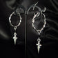 OMEN - Dagger hoop earrings