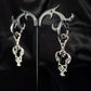 RELIC - Filigree crystal earrings 3 𝖑𝖊𝖋𝖙 !