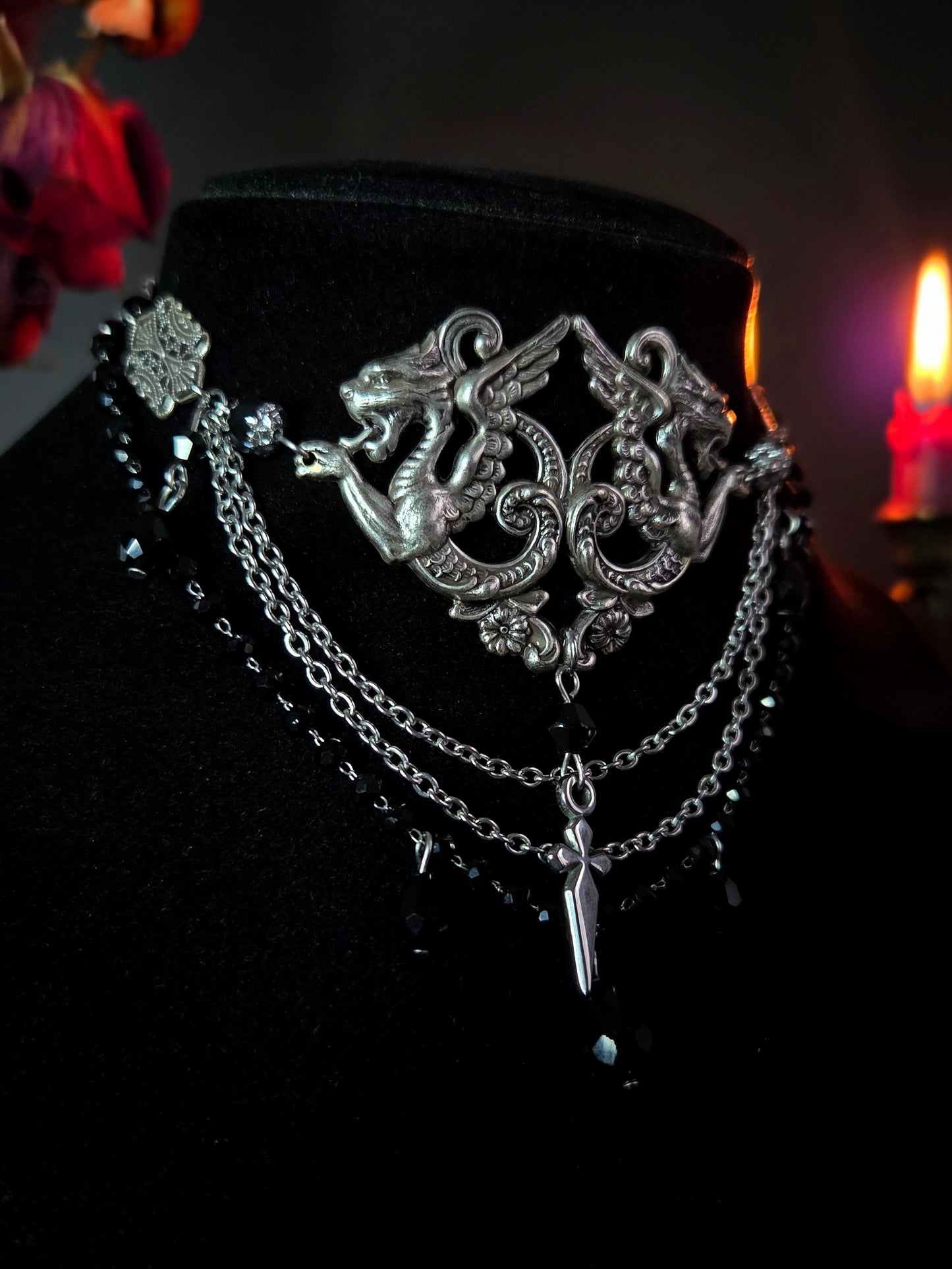 Protector - Gargoyle chimera necklace